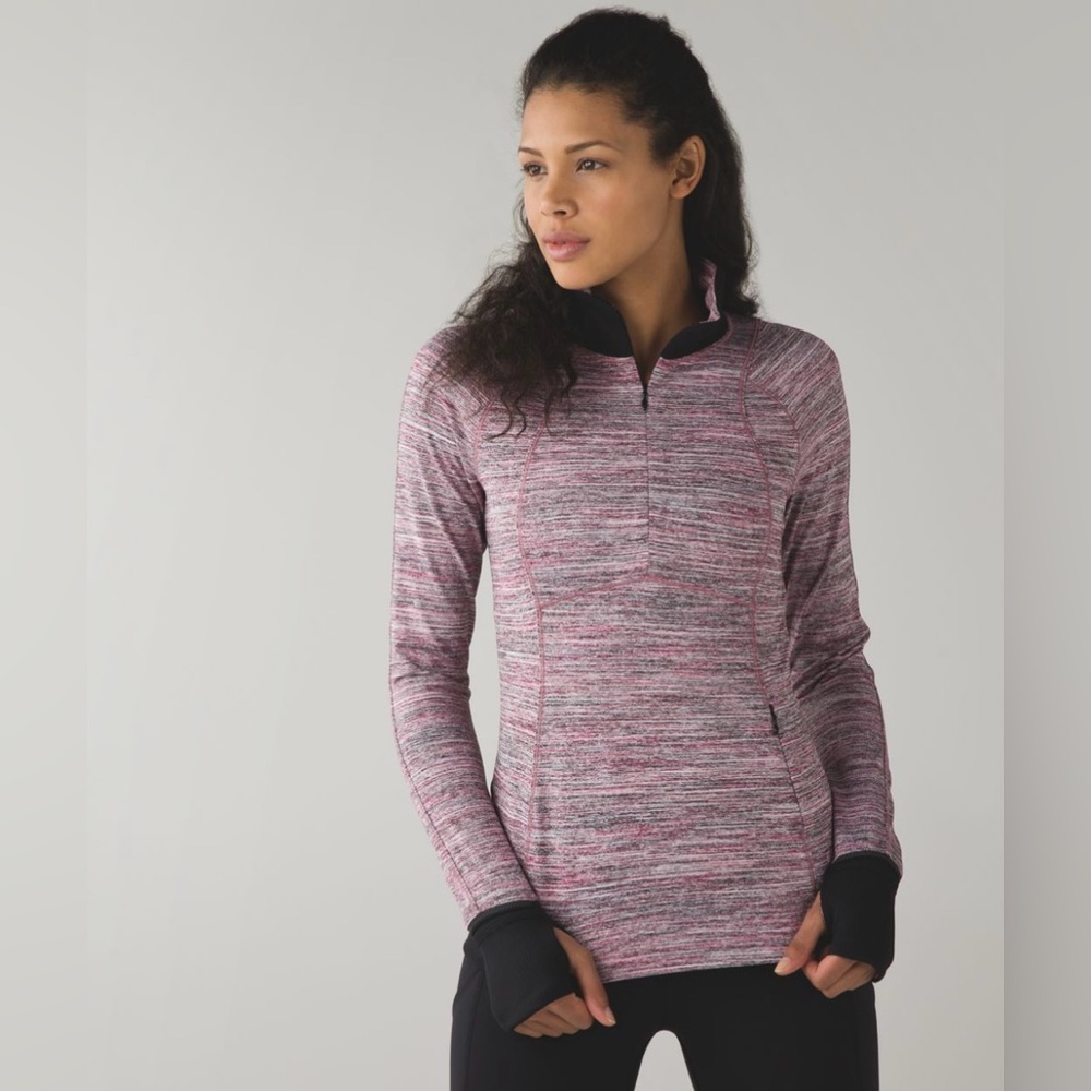 Lululemon | Runderful 1/2 Zip | Rulu
Space Dye Camo Berry Rumble Multi/BLK | 6